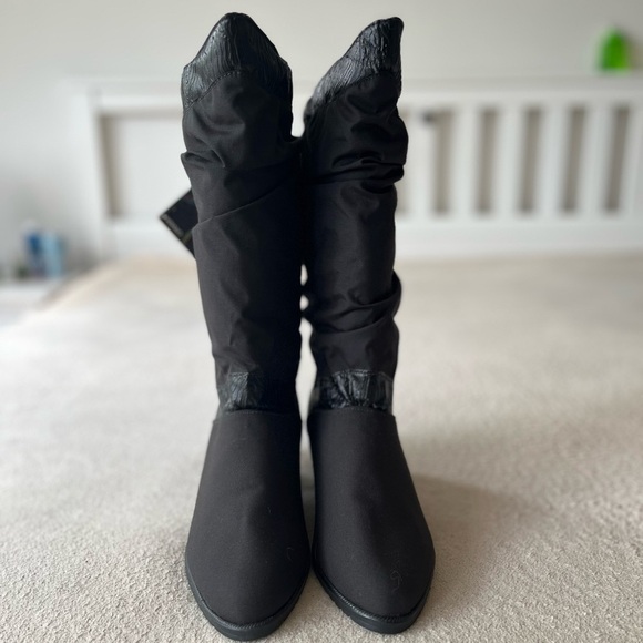 NWT Vintage Santana Canada Waterproof Winter Boots 8 Black - Picture 6 of 16